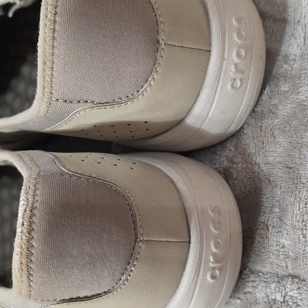 Reviva by Crocs Men's Slip-On Loafers Tan Stretch Comfort Casual Sz 11 EUC - Picture 5 of 12